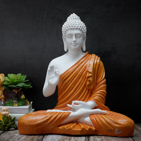 The Healing Spirit Blessing Buddha Feet,Orange Statue – 1.25 Deczo 