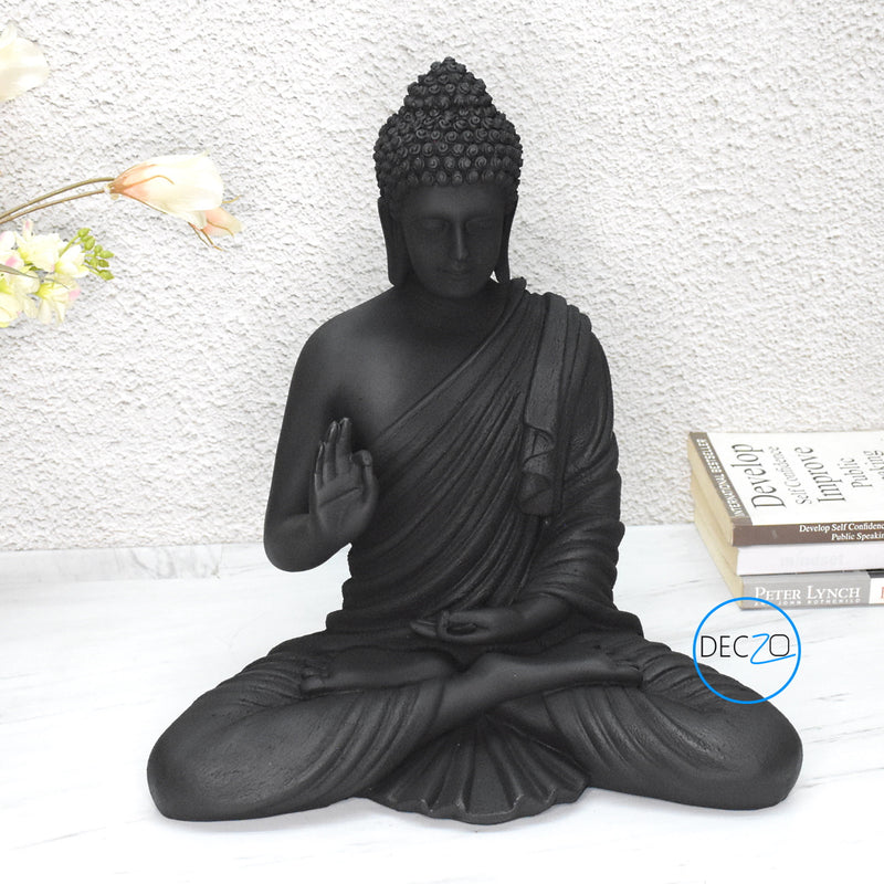 The Healing Spirit Blessing Buddha Statue : 1.25 Feet,Orange – Deczo