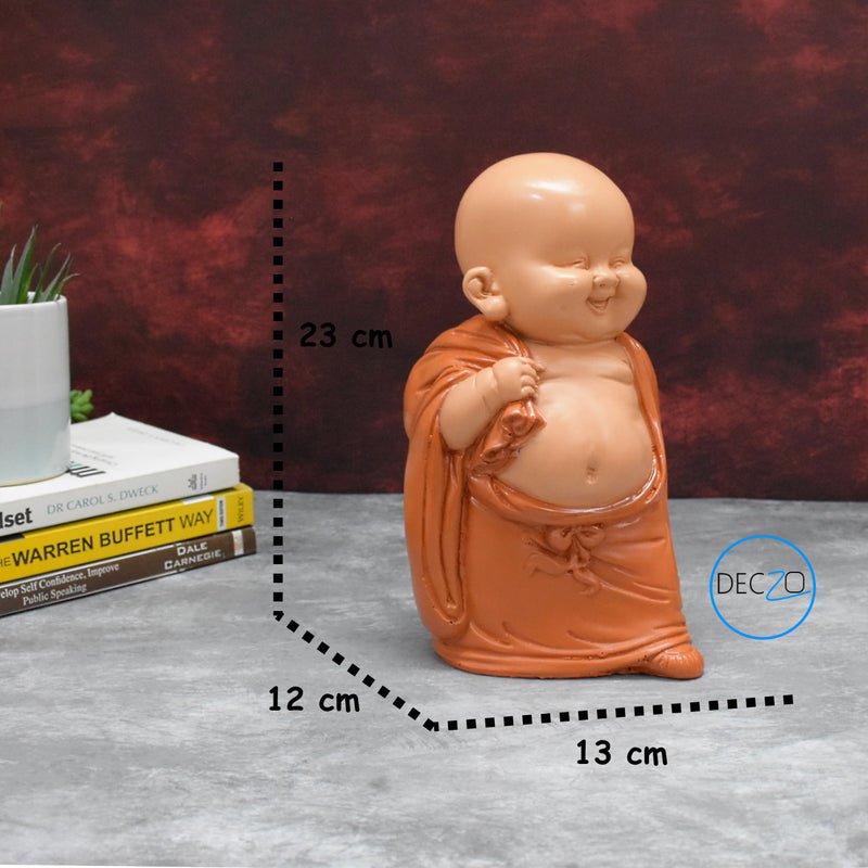 Little Monk Sculpture Resin Hand-carved Buddha Statue Home Office